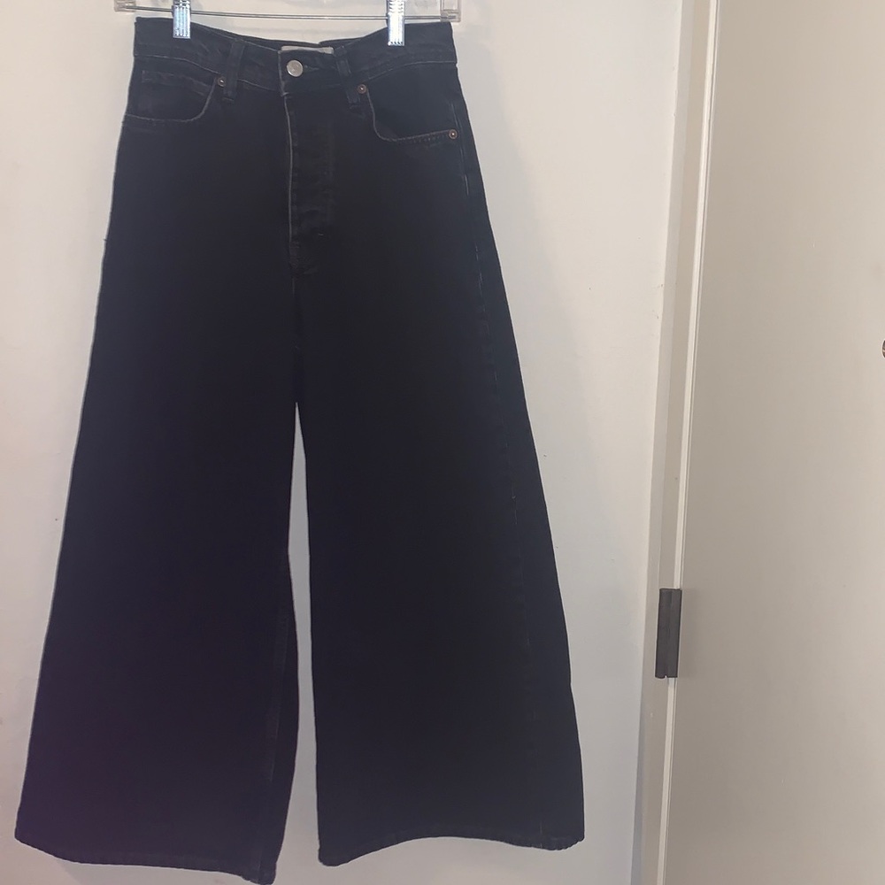 We The Free Gray/Black Wide Leg Flare Jeans OB1308279- Size 26 / XS